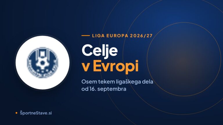 Celje v ligi Europa 2026/27 – grb kluba na evropski podlagi