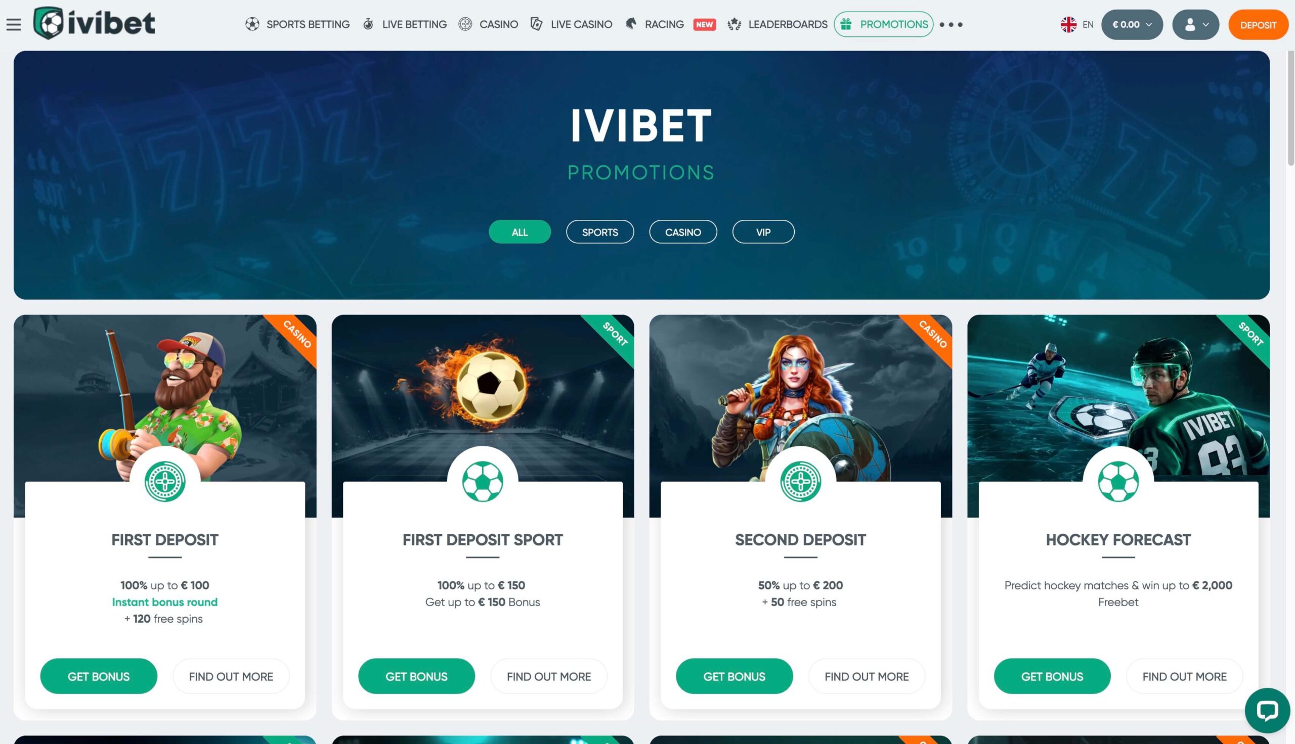 Ivibet promocije z bonusi za športne stave, brezplačnimi vrtljaji in bonusi za prvi polog