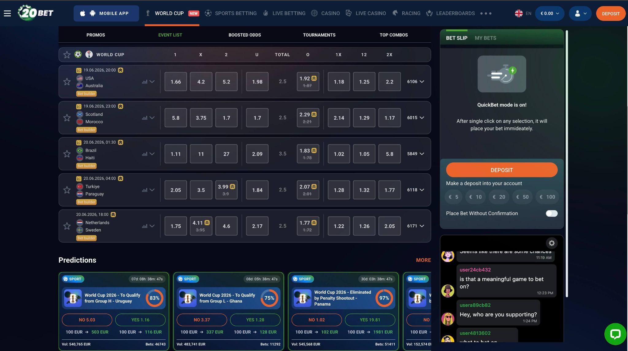 20Bet športne stave s konkurenčnimi kvotami za napredne stavne strategije