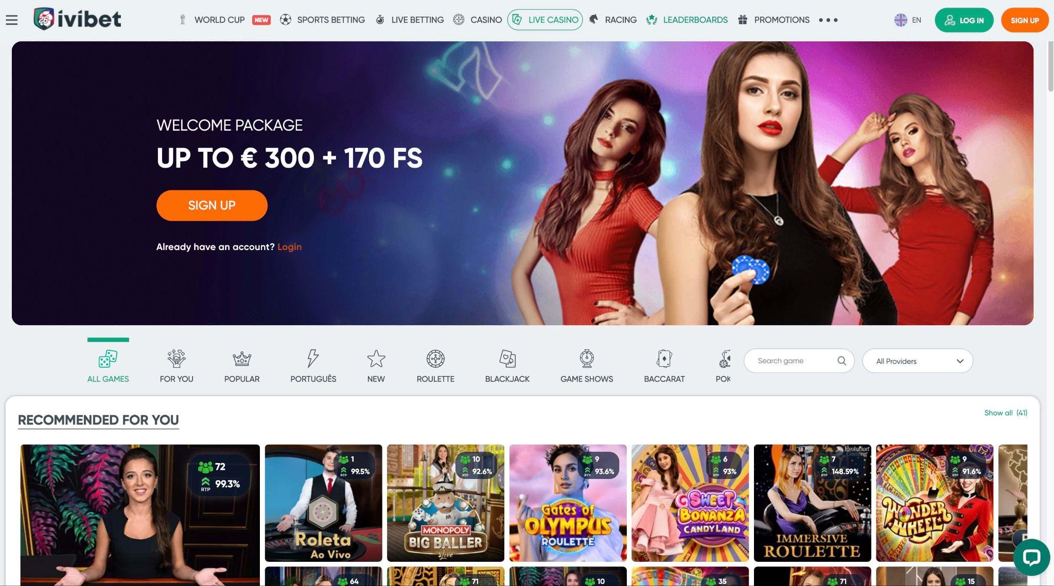 Ivibet živi casino z blackjackom, ruleto in igrami z resničnimi delivci