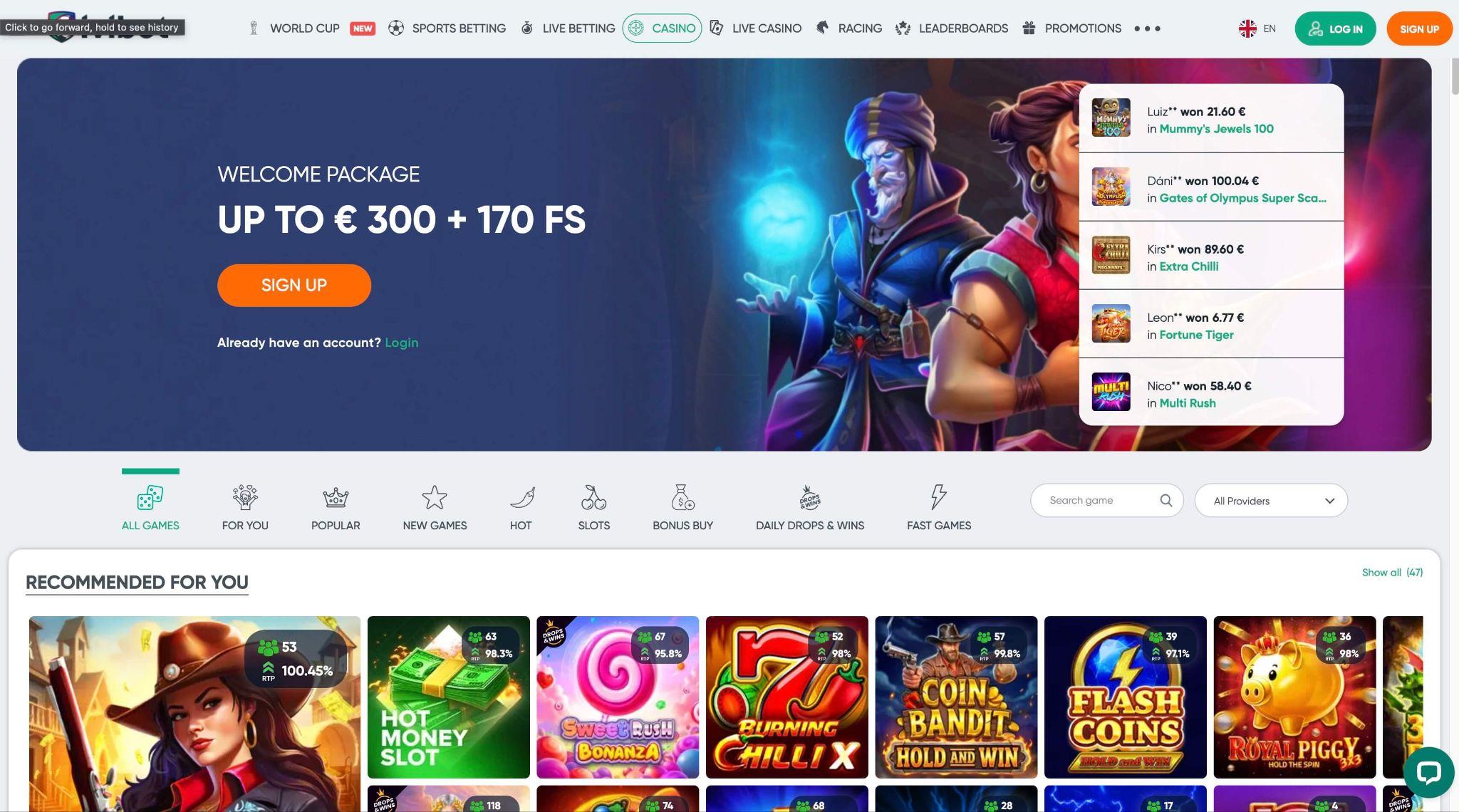 Ivibet casino z igralnimi avtomati, jackpot igrami in bonus buy ponudbo