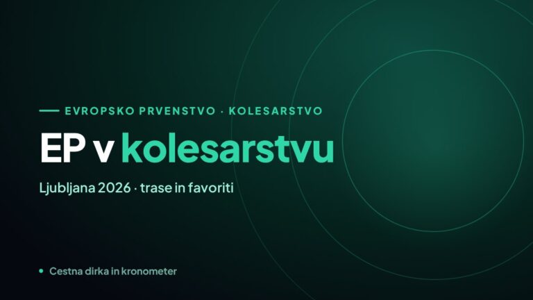 Evropsko prvenstvo v kolesarstvu 2026 v Ljubljani – trase in favoriti