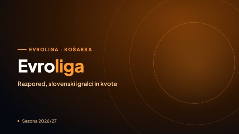 Evroliga v košarki – razpored sezone in slovenski igralci