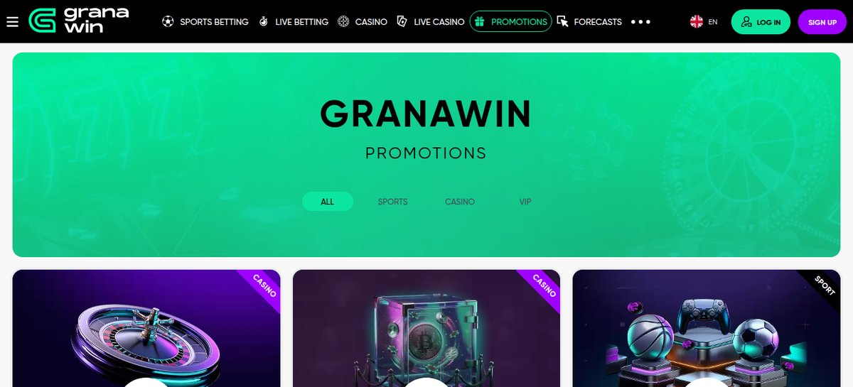 Granawin promocije – bonus za prvi polog 100 % do 120 € s 120 brezplačnimi vrtljaji