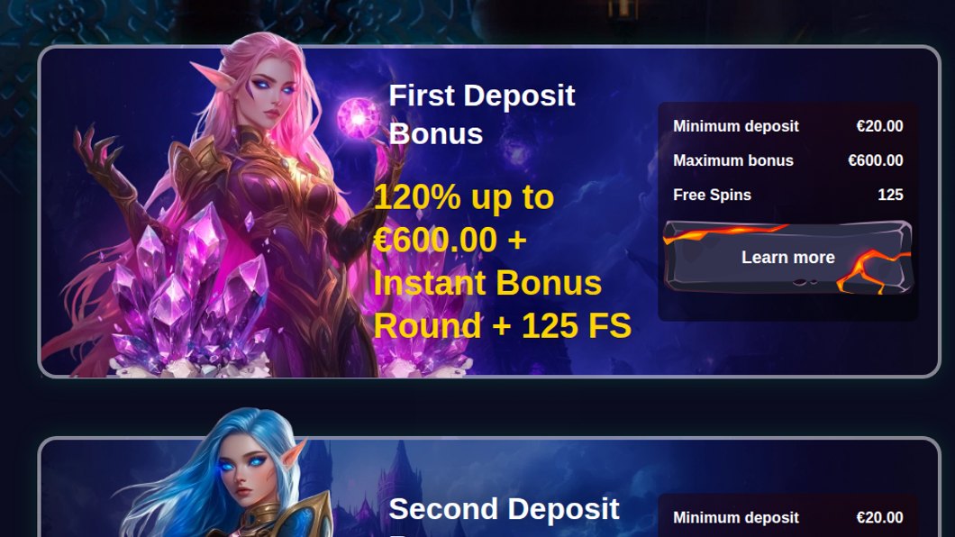 SlotsGem bonus 120 % do 600 € in 125 brezplačnih vrtljajev