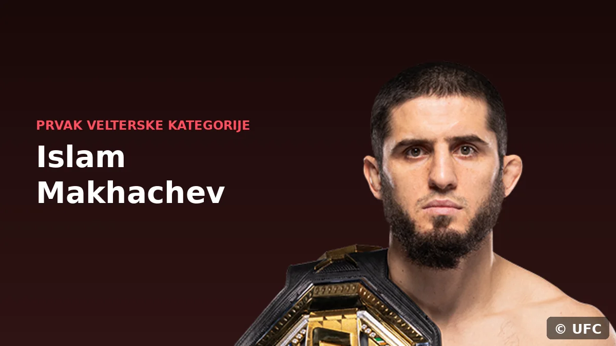 Islam Makhachev s pasom prvaka UFC